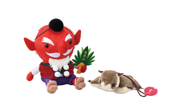 Tengu and flying squirrel doll